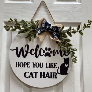 Wall plaque for cat lovers